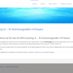 Website AFW Consulting Desktop-Ansicht